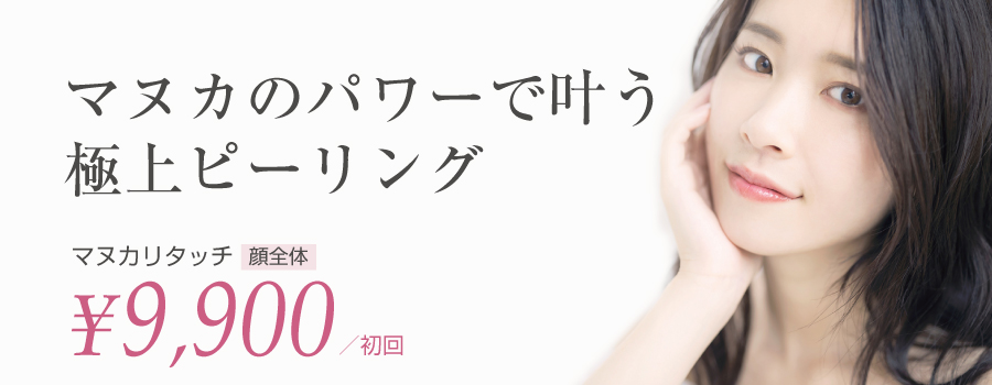 マヌカリタッチ顔全体 9,900円